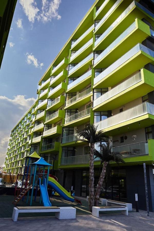 Blue Apartment In Spa N Pool Beach Resort Navodari Bagian luar foto