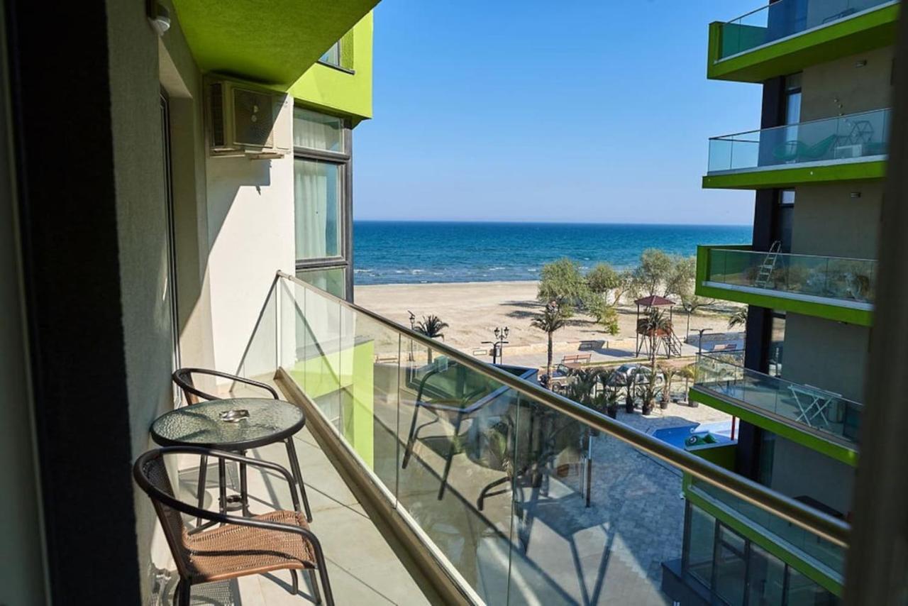 Blue Apartment In Spa N Pool Beach Resort Navodari Bagian luar foto