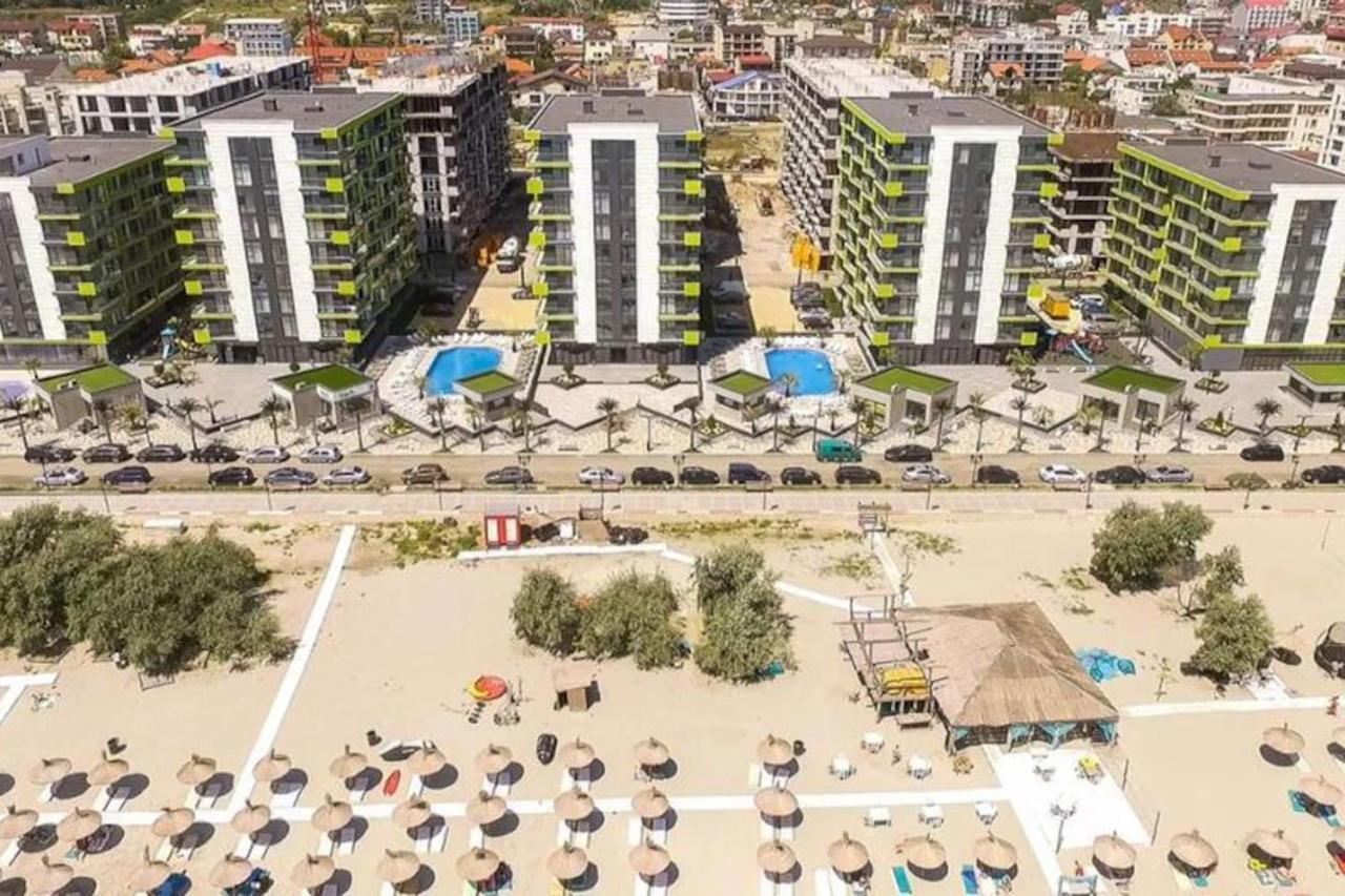 Blue Apartment In Spa N Pool Beach Resort Navodari Bagian luar foto