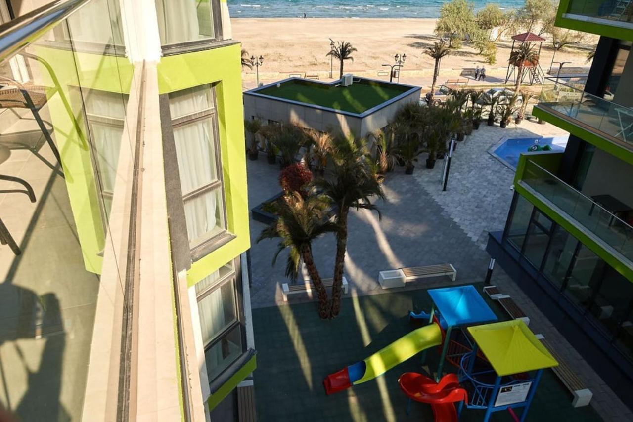 Blue Apartment In Spa N Pool Beach Resort Navodari Bagian luar foto